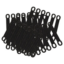 50Pcs Non-Slip Silicone Clothes Hanger Grips Clothing Hanger Strips Bl