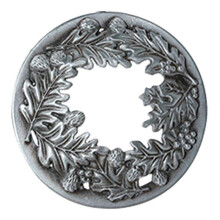 Candle Toppers Scented Candles Cover,Candles Gifts for Women,Help Jar Candles Melt Evenly Leaf 7.8cm Silver