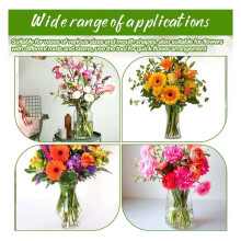 Flower Arranger Holder, Floral Arrangement Holder Bouquet Twister Reusable Flower Lid Supplies for Plant Fixation Silver