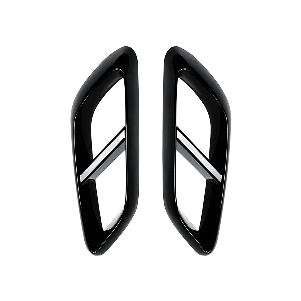 Car Tail Throat Decor Frame For - E W214 2024+ Car Exhaust Pipe Trim Cover Stickers Glossy Black 4711834826754