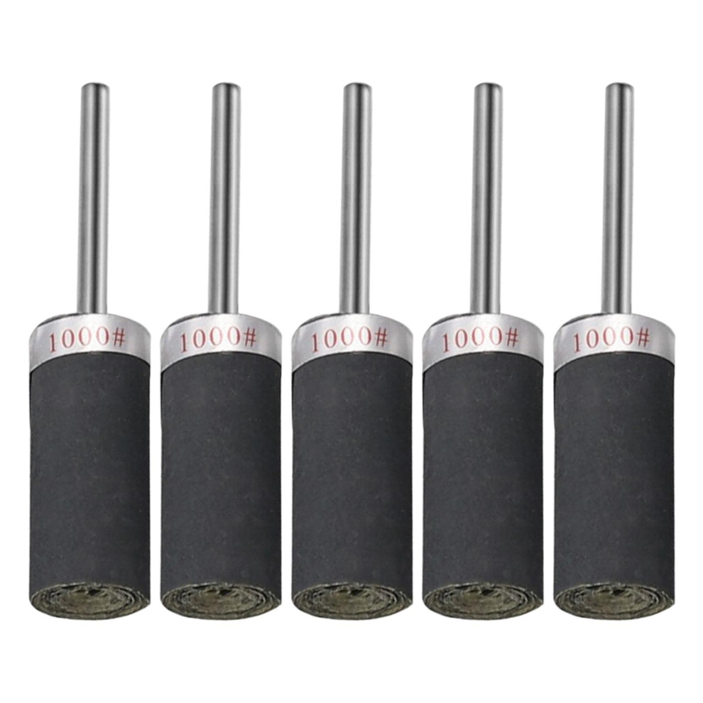 5Pcs Sandpaper Polishing Rod 3Mm Shank Diy Rotary Tools For Agate Jade 6902696295552