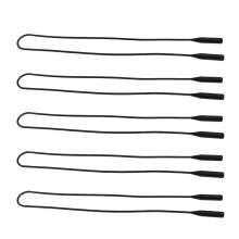 5 Pieces Silicone Sports Glasses Strap Eyeglass Sunglasses Holder Blac