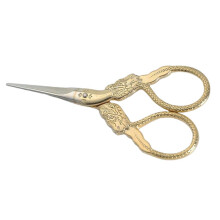 Dragon Pattern Handle Stainless Steel Sewing Embroidery Scissors Golde