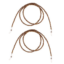 2 Pieces Beaded Eyeglass Chain Sunglasses Holder Lanyard Necklace Coff