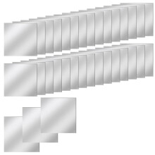 30 PCS Acrylic Mirror Tiles Self Adhesive, 3 Inches Square High-Definition Tiny Mirror Tiles for Crafts and Wall