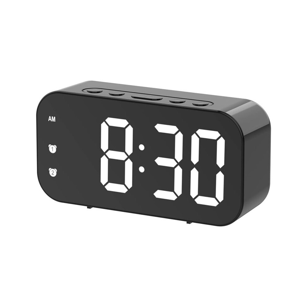 Alarm Clock, Digital Alarm Clock, Dimmable For The Bedroom, Plug-In Alarm Clock Black