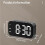 Wecker, Digitaler Wecker, Dimmbar für das Schlafzimmer, Steckerwecker Schwarz 7