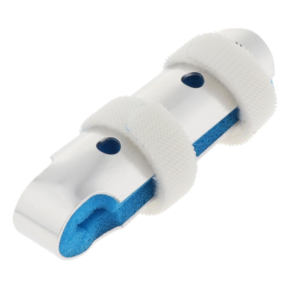 Blue Finger Splint Support Brace Broken Fracture Arthritis Finger Protector