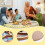 Decorações Do Ramadã para Casa - Bandeja de 11,6 Polegadas Eid Mubarak Pintura Religiosa Cupcake Comida Pratos de Doces Decorações de Madeira 3
