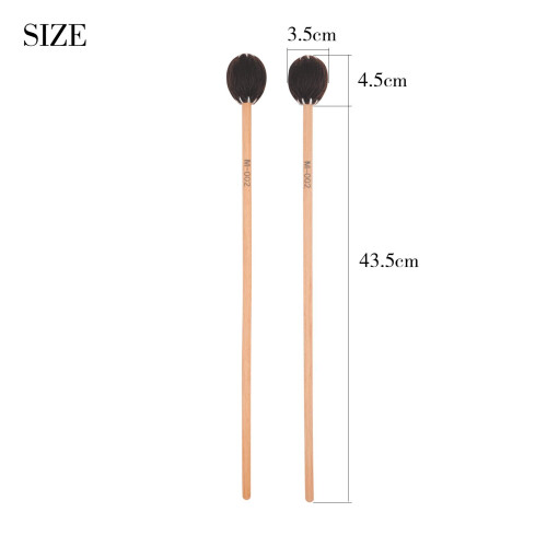 Marimba Mallets Wood Handle Soft Head Professionals Sticks Drums Acces 1