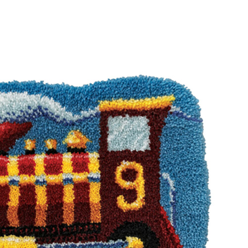 Latch Hook Embroidery Kits Cushion Blank Pillowcase DIY Craft Train 2