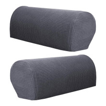 Sofa Armrest Covers Non Slip Stretch Arm Furniture Protector Gray