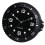Wall Clock Modern Design Silent Quartz Needle Luxury Wall Clock Silent Sweep Second Home Wall Clock Black 1