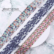 1 Scatola/10 Rotoli Adesivi Stampa Fiori Colorati Fogli per Unghie Involucri Stellati Decalcomanie per Trasferimento Decorazioni per Nail Art