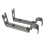 2 Pieces Adjustable Metal Curtain Pole Rod Wall Bracket Hook Holder Gr 2