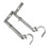 2 Pieces Adjustable Metal Curtain Pole Rod Wall Bracket Hook Holder Si 1