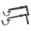 2 Pieces Adjustable Metal Curtain Pole Rod Wall Bracket Hook Holder Bl 2