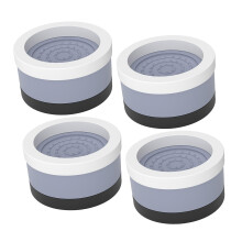4 Pieces Plastic Bed Furniture Riser for Bed Frame Couch Legs Feet Tab