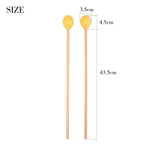 Marimba Mallets Wood Handle Soft Head Professionals Sticks Drums Acces 1