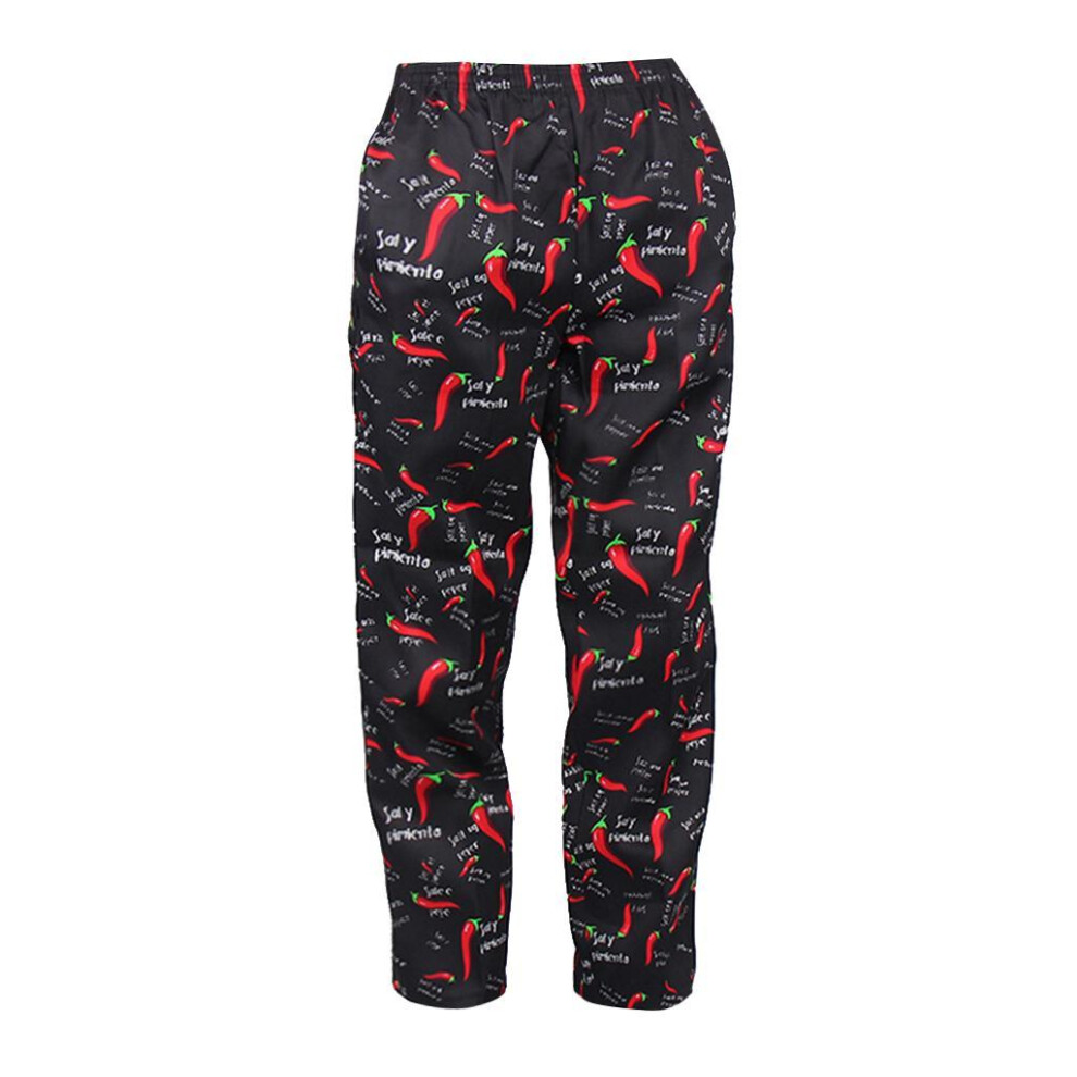 Chef Baggy Pants, Chef Uniform, Cook, Culinary Appare Chili Pattern Xl 6902696049001