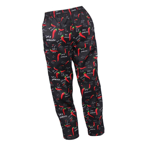 Chef Baggy Pants, Chef Uniform, Cook, Culinary Appare Chili pattern XL 1