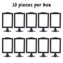 Molduras para Fotos de Dupla Face, Pedestal de 4 X 6 Polegadas, Moldura Autoportante de Plástico para Mesa, Pacote com 10