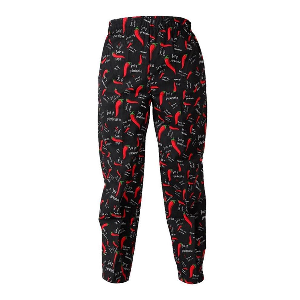 Chef Baggy Pants, Chef Uniform, Cook, Culinary Appare Chili Pattern Xx 6902695983559