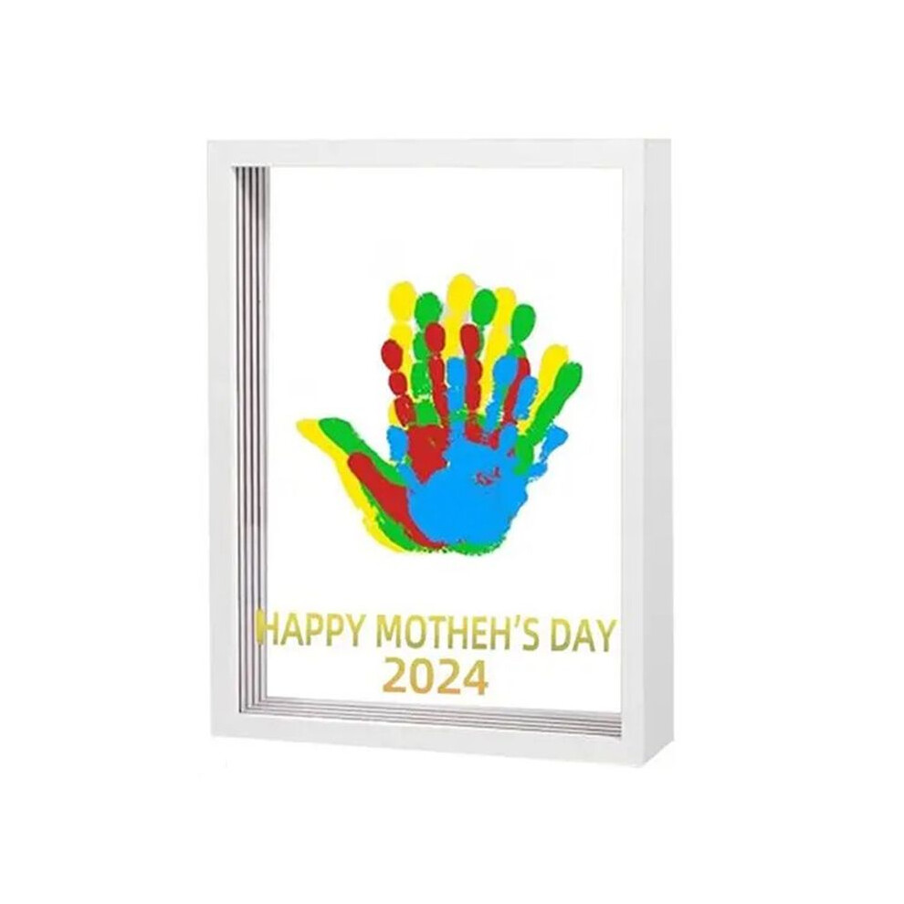 Toddler Hand Print and Foot Print Kit Handmade Handprint Photo Frame Set CreativeToddler Keepsake Frame for Kid Room