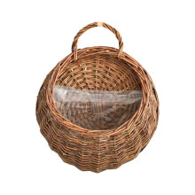 Hand Made Flower Planter Wall Hanging Wicker Rattam Basket Garden Vine Pot Plants Holder Garden Pots Wall Planter C