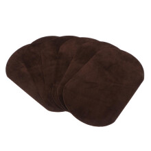 6pcs velvet Oval Elbow Knee Patches Repair Applique sewing suede Dark