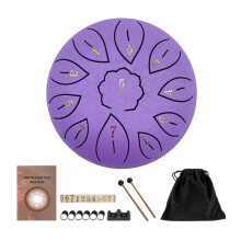 Mini 6 Inch Steel Tongue Drum and Carrying Bag Music Education Gift Pr