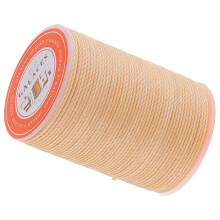 0.8mm Round Polyester Waxed Thread Sewing Stitching DIY Craft Beige