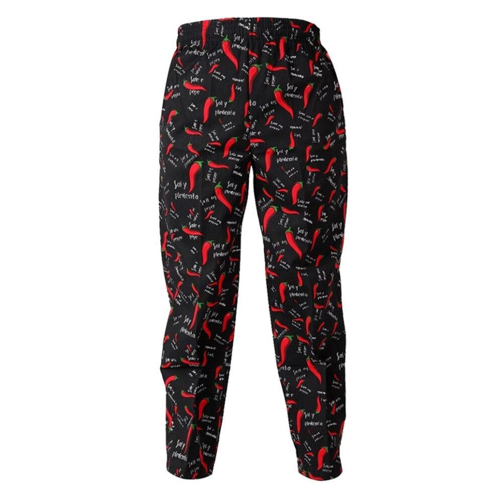 Chef Baggy Pants, Cook, Culinary Appare Chili Pattern L 6902696113894