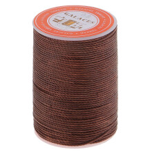 0.8mm Round Polyester Waxed Thread Sewing Stitching DIY Craft Dark Bro