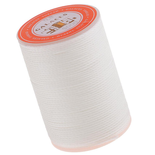 0.8mm Round Polyester Waxed Thread Sewing Stitching DIY Craft White 1
