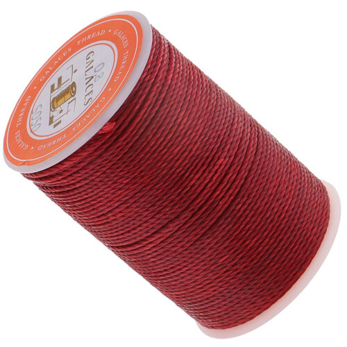 0.8mm Round Polyester Waxed Thread Sewing Stitching DIY Craft Deep Red 1