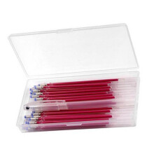 40Pcs Heat Erase Pens Heat Erasable Fabric Refills Marking Pens Red