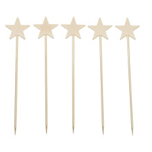 5PCS Stainless Steel Cocktail Picks Martini Fruit Stick for Party Gold