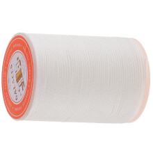 0.8mm Round Polyester Waxed Thread Sewing Stitching DIY Craft White
