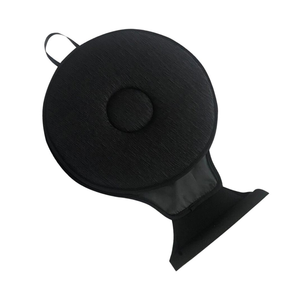 360 Degree Rotating Seat Cushion Car Seat Pad Wheelchair Seat Mat Blac