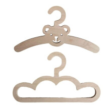 10 STK INS Nordic Wooden Bear Cloud Klädhängare Vägghängande Rockställ Babyduk