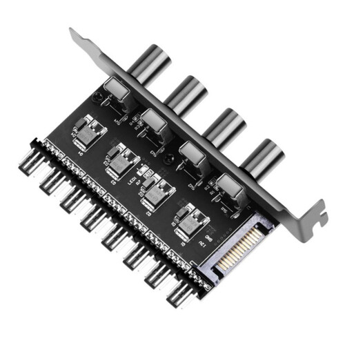 8 Channels PC Case Cooling Fan Hub for PC Case Chassis Computer Adapte 1