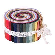 Roll Up Cotton Fabric Strips Jelly Rolls Quilting Craft Fabric Option1