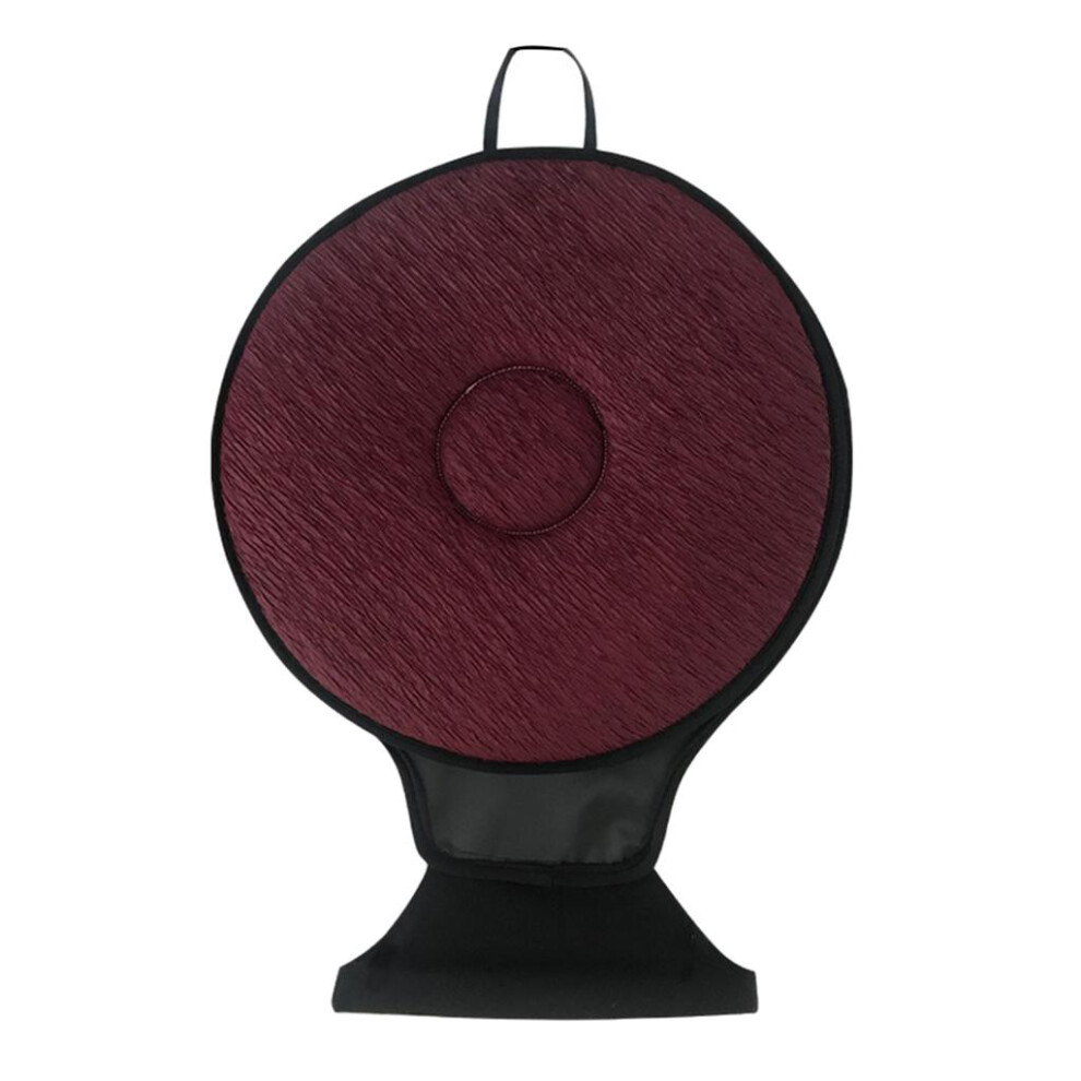 360 Degree Rotating Seat Cushion Car Seat Pad Wheelchair Seat Mat Wine