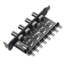 8 Channels PC Case Cooling Fan Hub for PC Case Chassis Computer Adapte