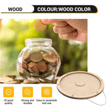 Personalized Coin Box Travel Gift Discs for Playing with Coins Sliding Downwards Transparent Disc Money Box C