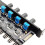 12V Computer PC Case Cooling Fan Hub Regulator 4Pin 3Pin Speed Control 3