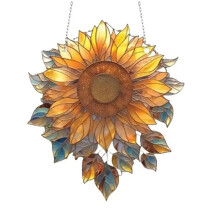 Sunflower Acrylic Wall Hanging Sunflower Plant Decor Door Window Hanging Decorative Bedroom Decoration Room Decors 15cm