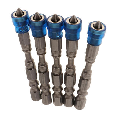 5 in 1 Phillips Cross Screwdriver Bit Set Hex for Drill Screw Driver B 1