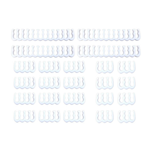 24Pieces 6/8/24 Pin Cable Combs Kit for 3-3.6mm PC Power Cables white